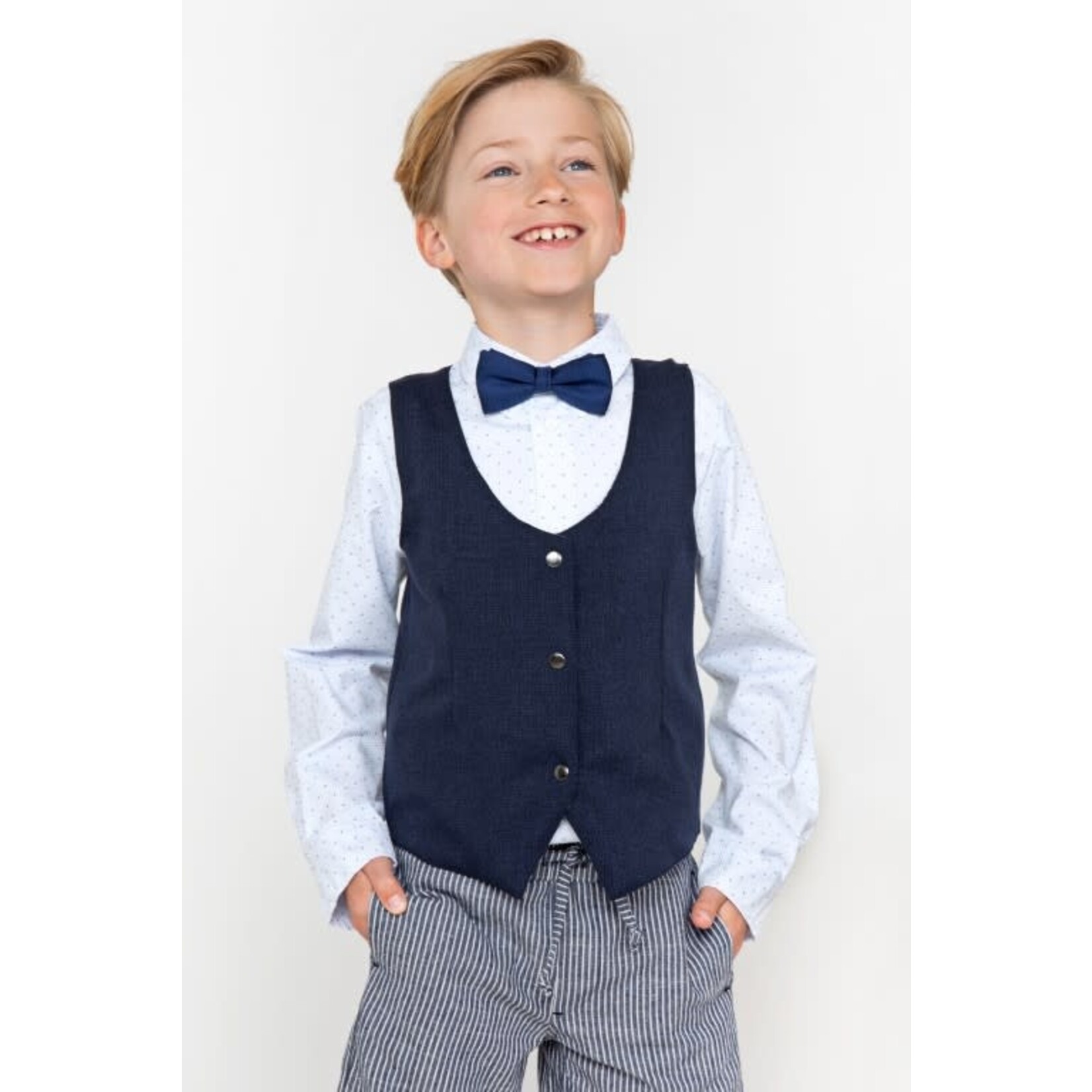 Le Chic Le Chic ARTIE reversible gilet L312-6156 Navy Stripes