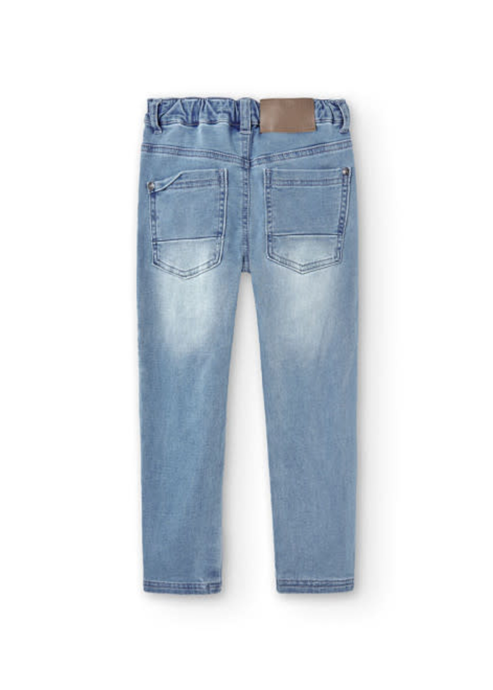 Boboli Boboli Denim stretch trousers for boy BLUE 390002