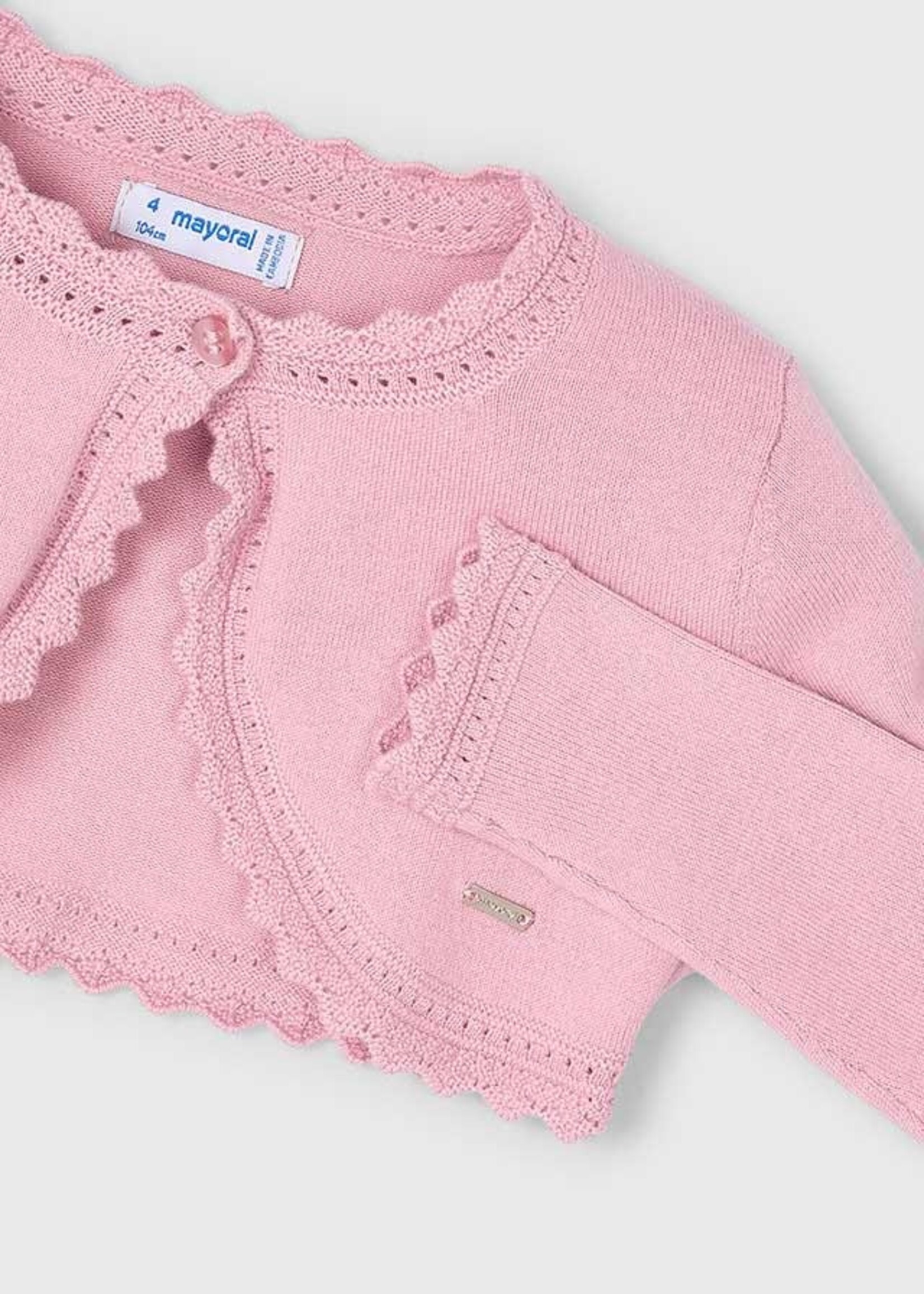 Mayoral Mayoral Basic knit bolero Rose - 25 00320