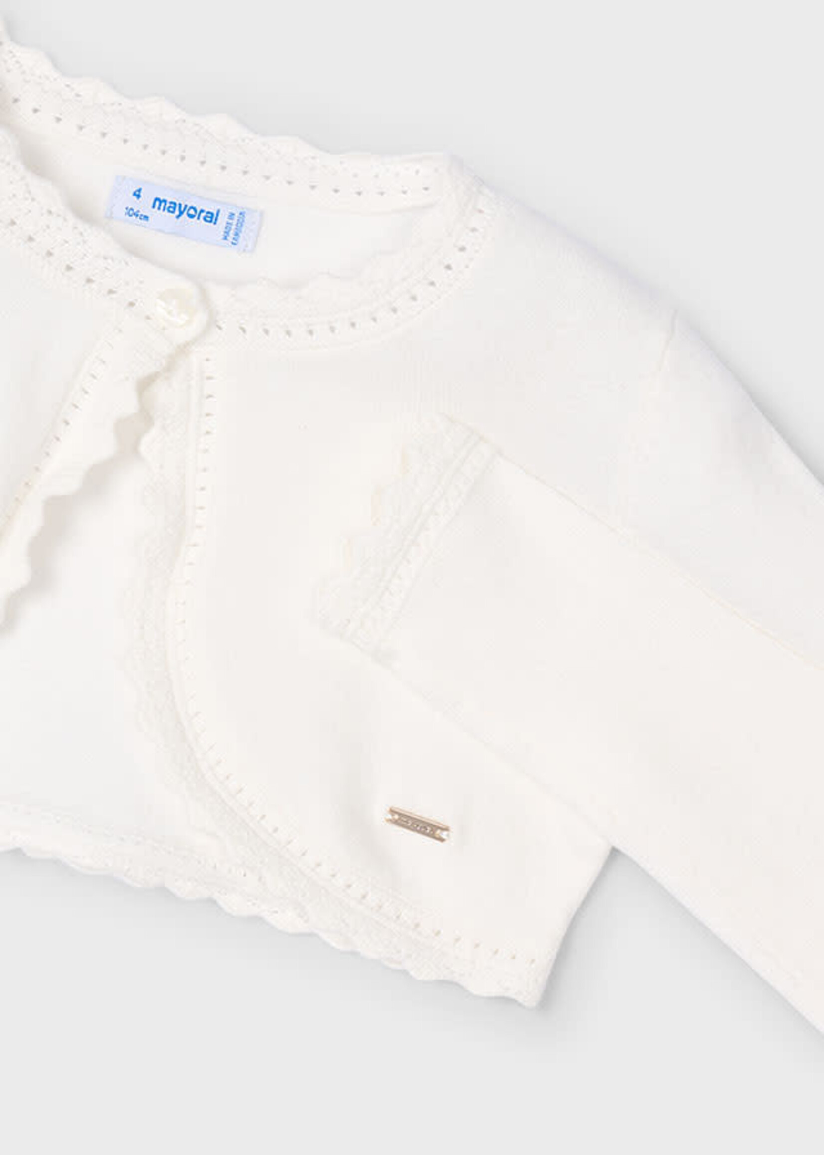 Mayoral Mayoral Basic knit bolero Natural - 25 00320