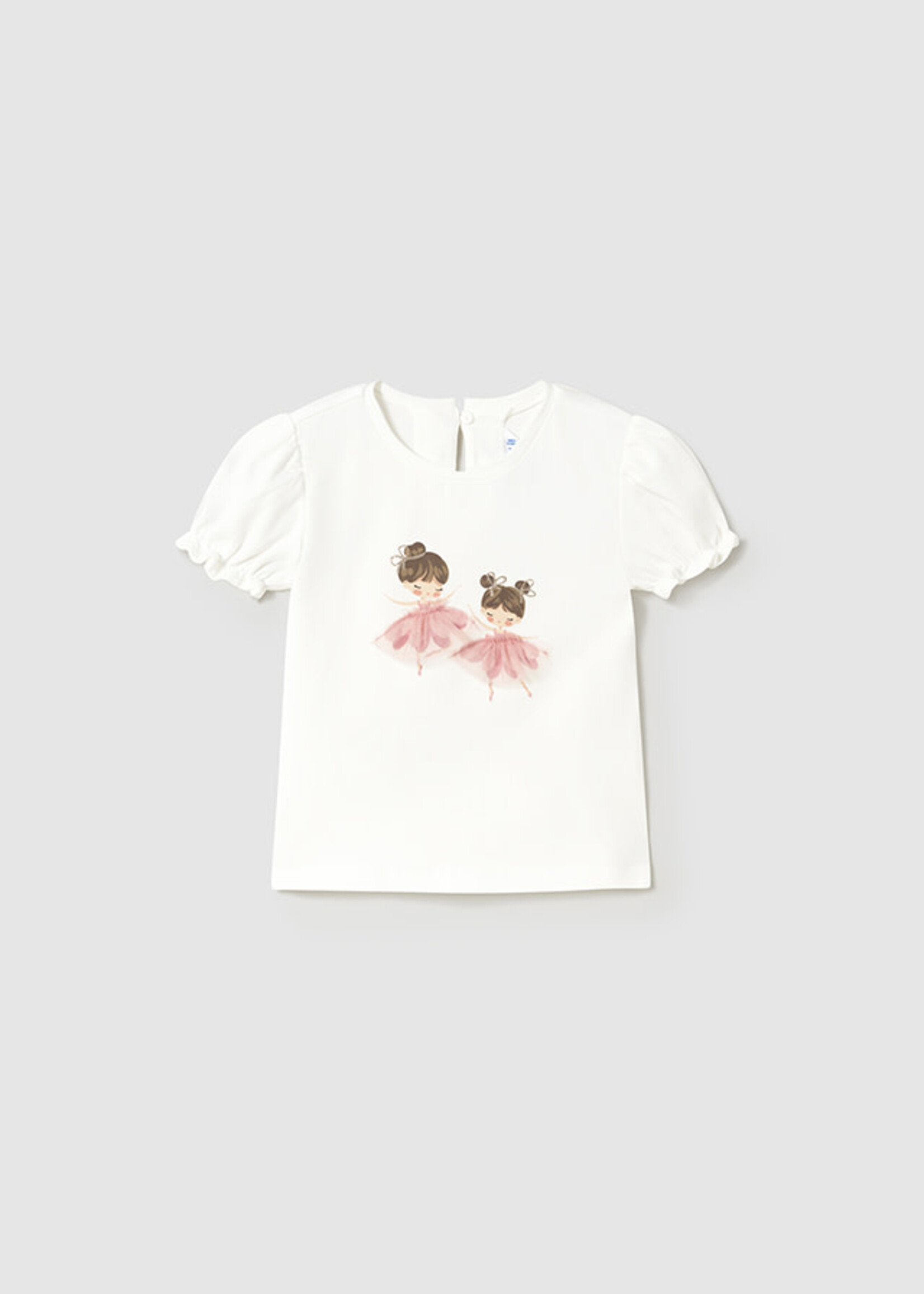 Mayoral Mayoral S/s t-shirt Natur-pink - 25 01041