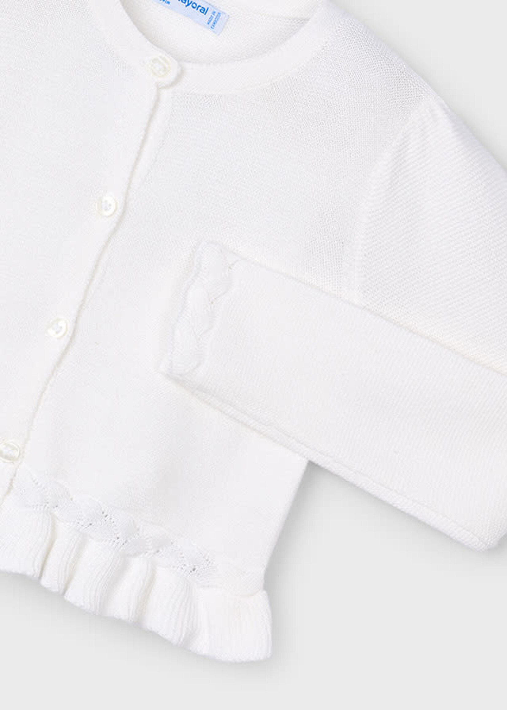 Mayoral Mayoral Braid knit cardigan Natural - 25 03374