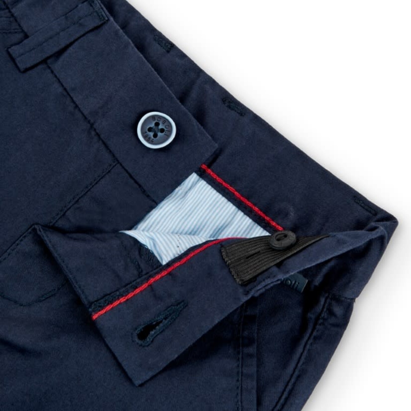 Boboli Boboli Stretch twill bermuda shorts for boy navy 716071