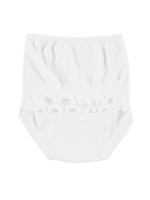 Babidu Babidu Broekje wit met roesels