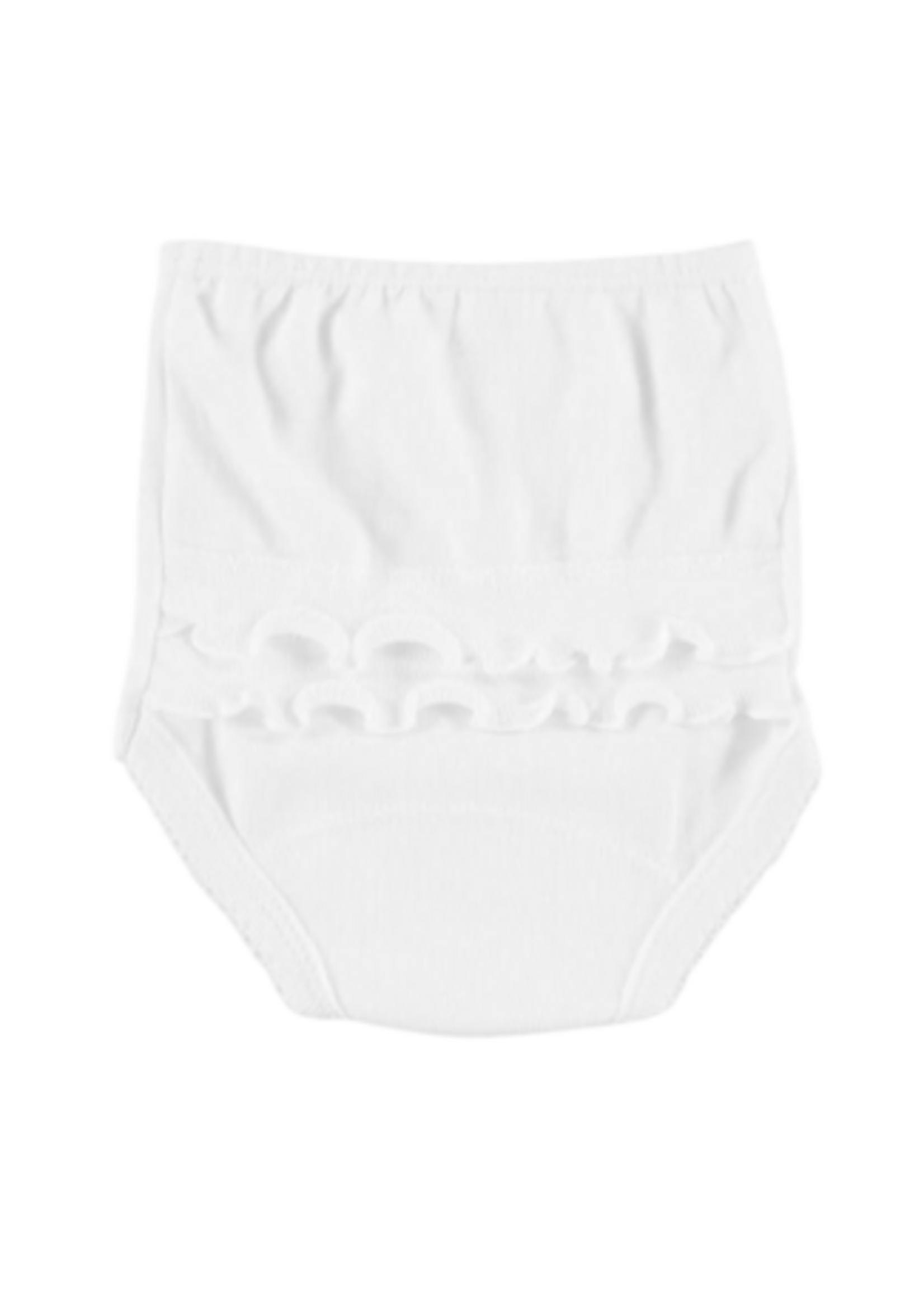 Babidu Babidu Broekje wit met roesels