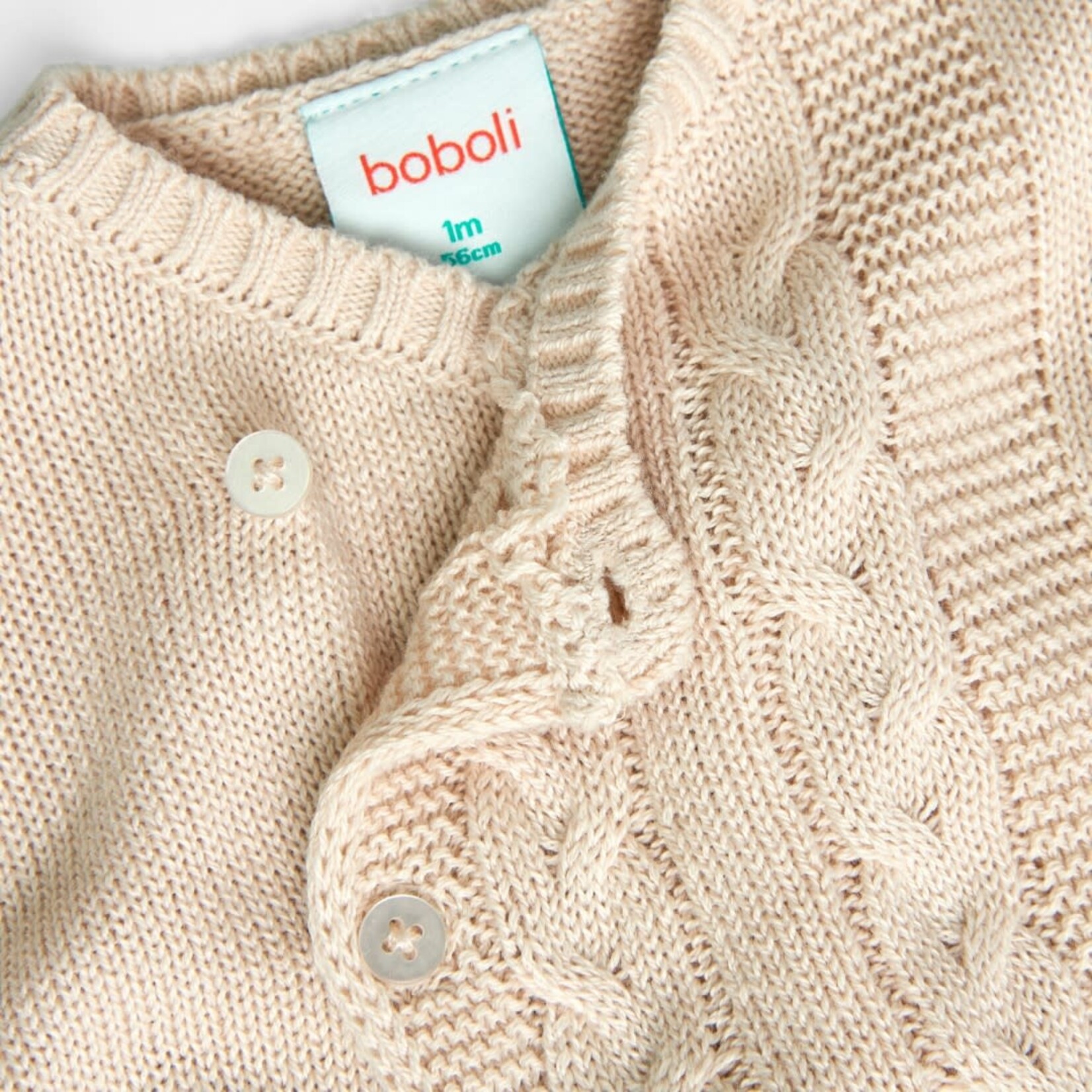 Boboli Boboli Pack knitwear for baby -BCI beige 757188B