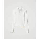 Twinset Twinset LUPETTO REGULAR IN MAGLIA OFF WHITE - 242GJ3190
