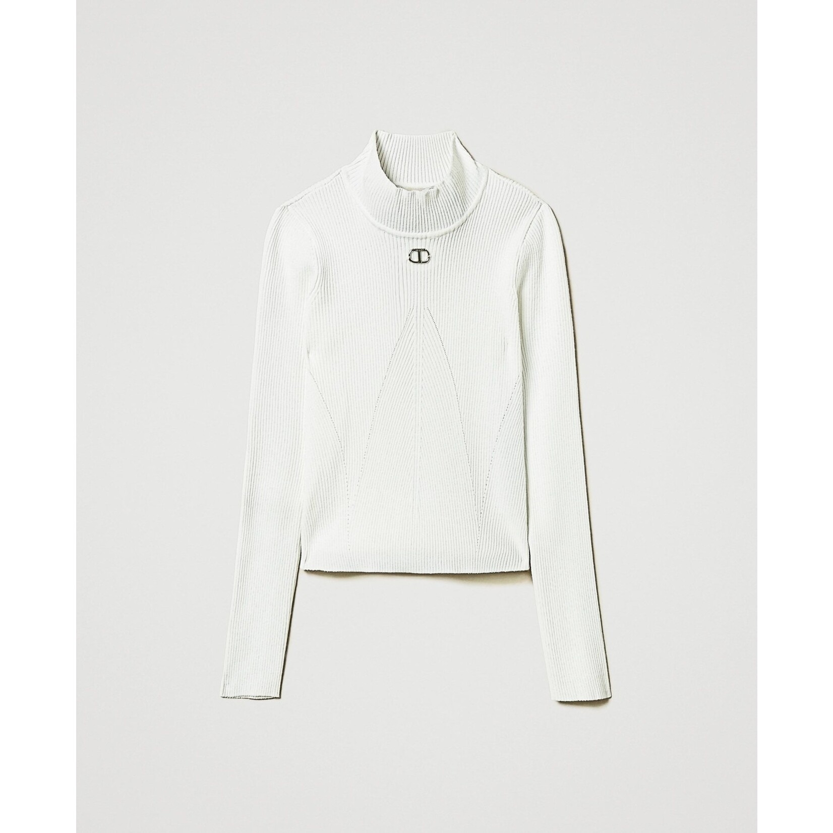 Twinset Twinset LUPETTO REGULAR IN MAGLIA OFF WHITE - 242GJ3190