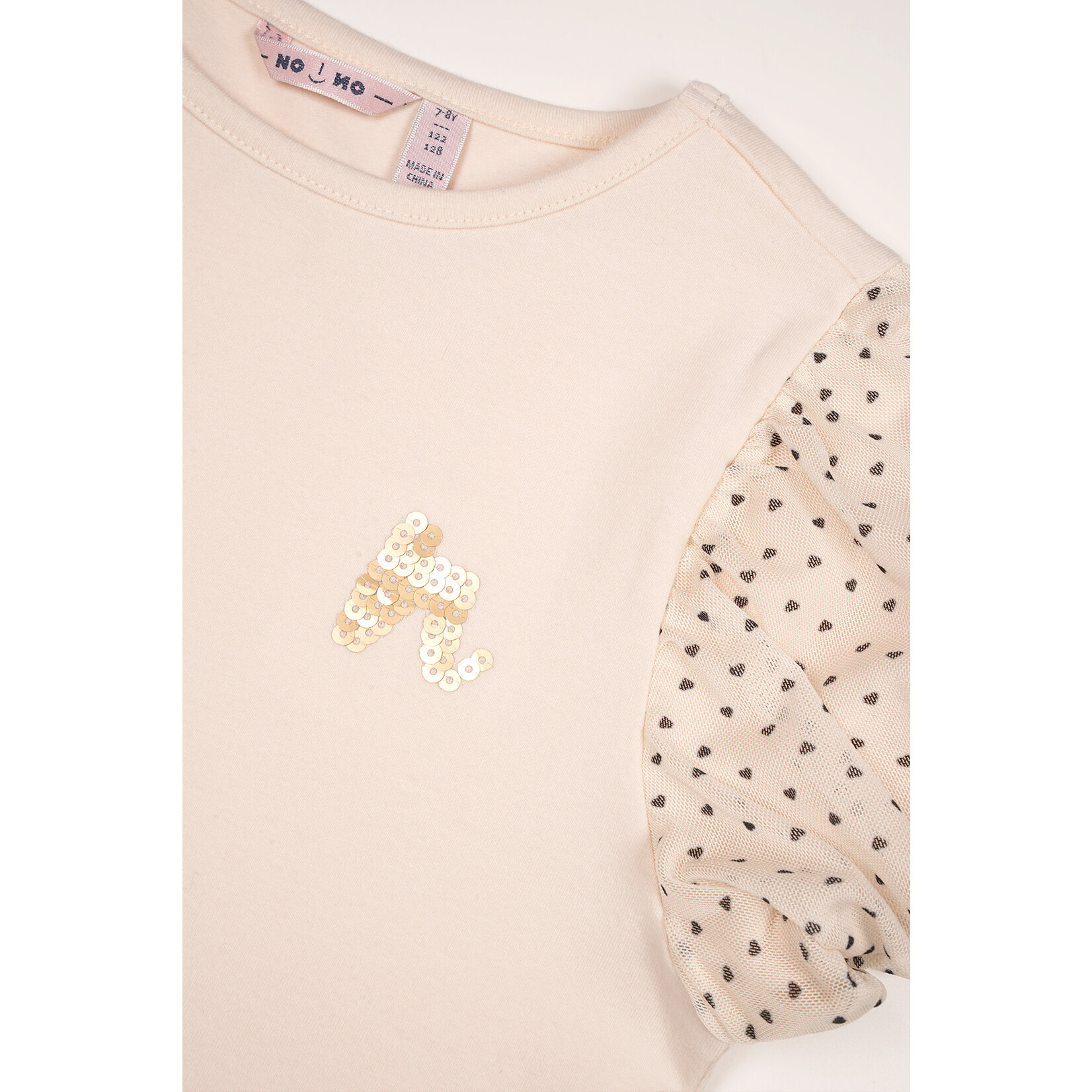 NoNo NoNo Kandy Mon Cheri tshirt s/sl N502-5400 Pearled Ivory