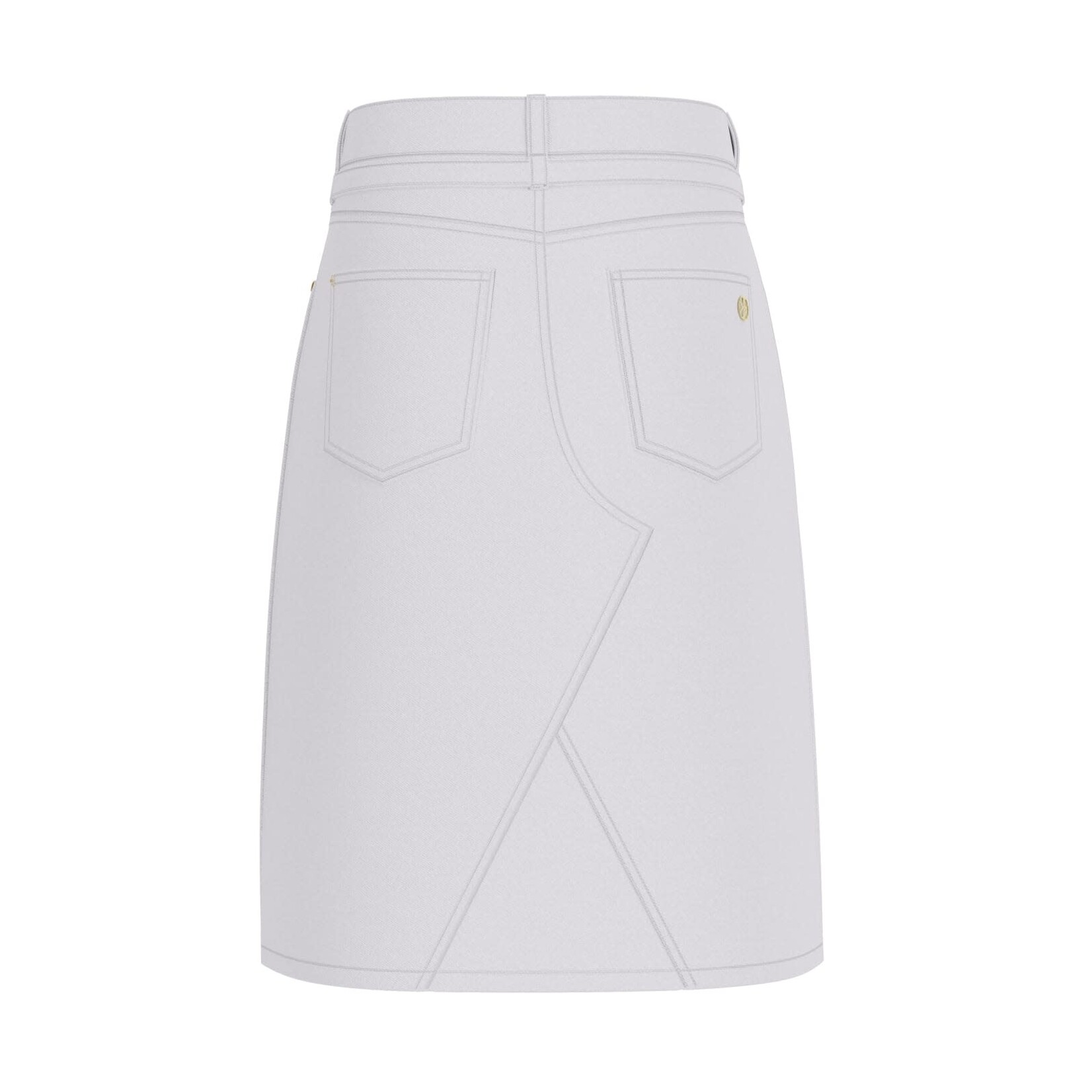 Guess Guess RIGID BULL DENIM MIDI SKIRT Pure White - J5GD11_WH6L0