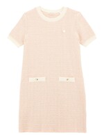 Guess Guess SS SWEATER DRESS PINK AND WHITE TWEED - J5GK14_Z3MQ4