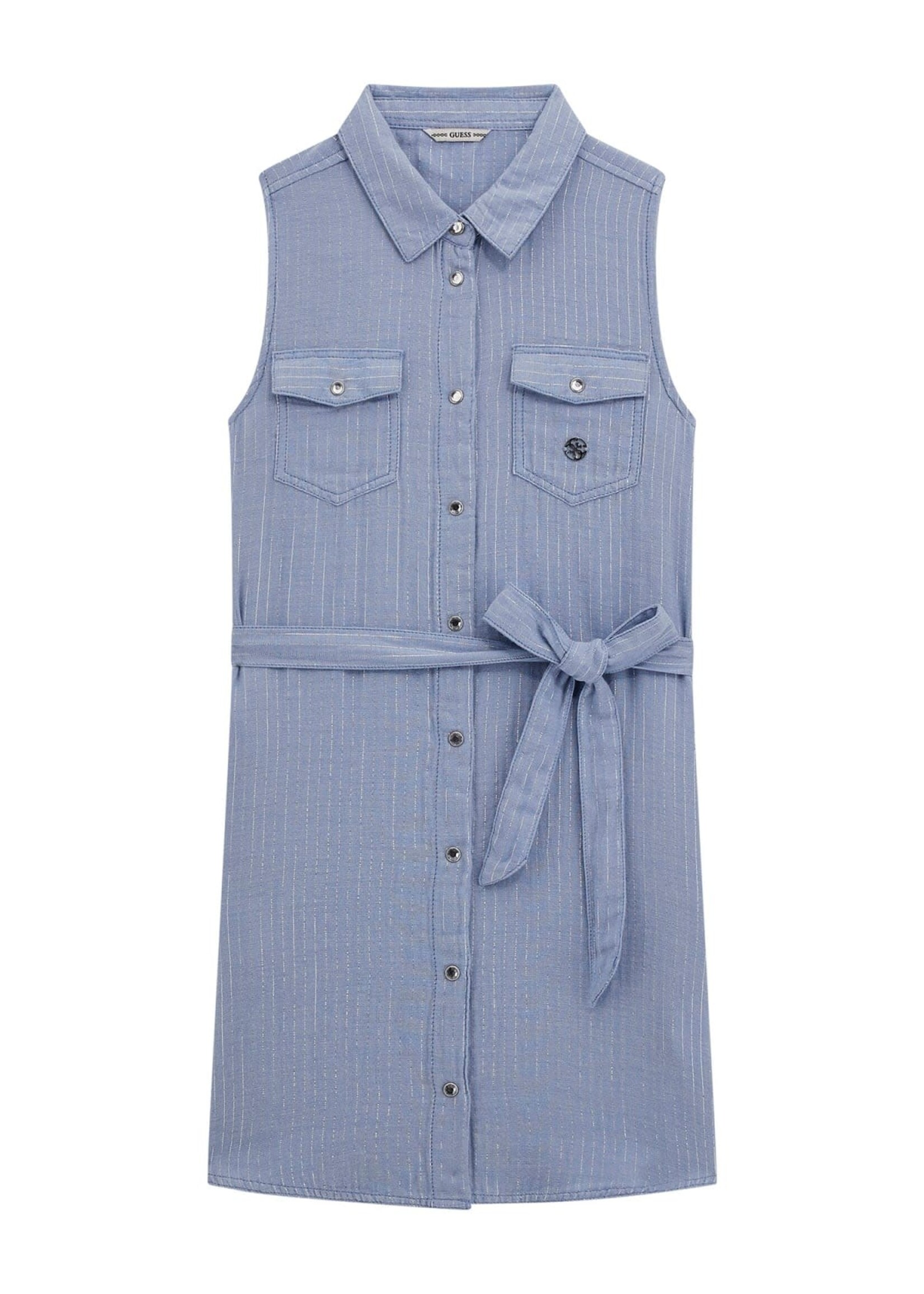 Guess Guess LUREX BONDED GAUZE SL DRESS STRIPES LUREX - J5GK10_WH6S0
