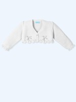 Mac Ilusion Mac Ilusion Chaqueta niña pliegues lacitos FLASHY Blanco B