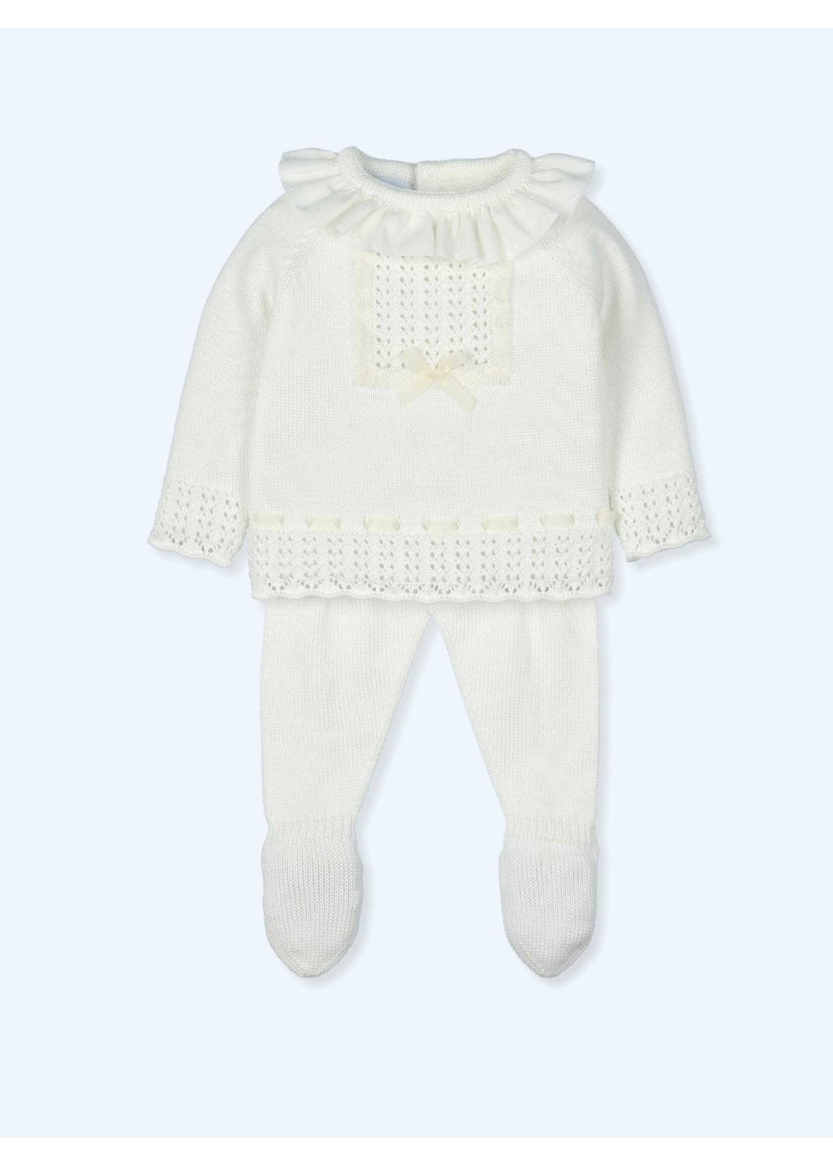 Mac Ilusion Mac Ilusion Traje 2 Piezas Canesú cuello bordado SENSITIVE Crudo B