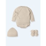 Mac Ilusion Mac Ilusion Traje 4 Piezas sueter, culotte, patucos y bonet BASICS Safari B