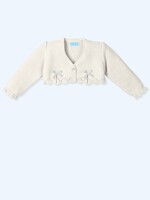 Mac Ilusion Mac Ilusion Chaqueta niña pliegues lacitos FLASHY Crudo B