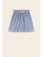 NoNo NoNo Norah Solid Plisee Skirt N502-5702 Vintage Denim