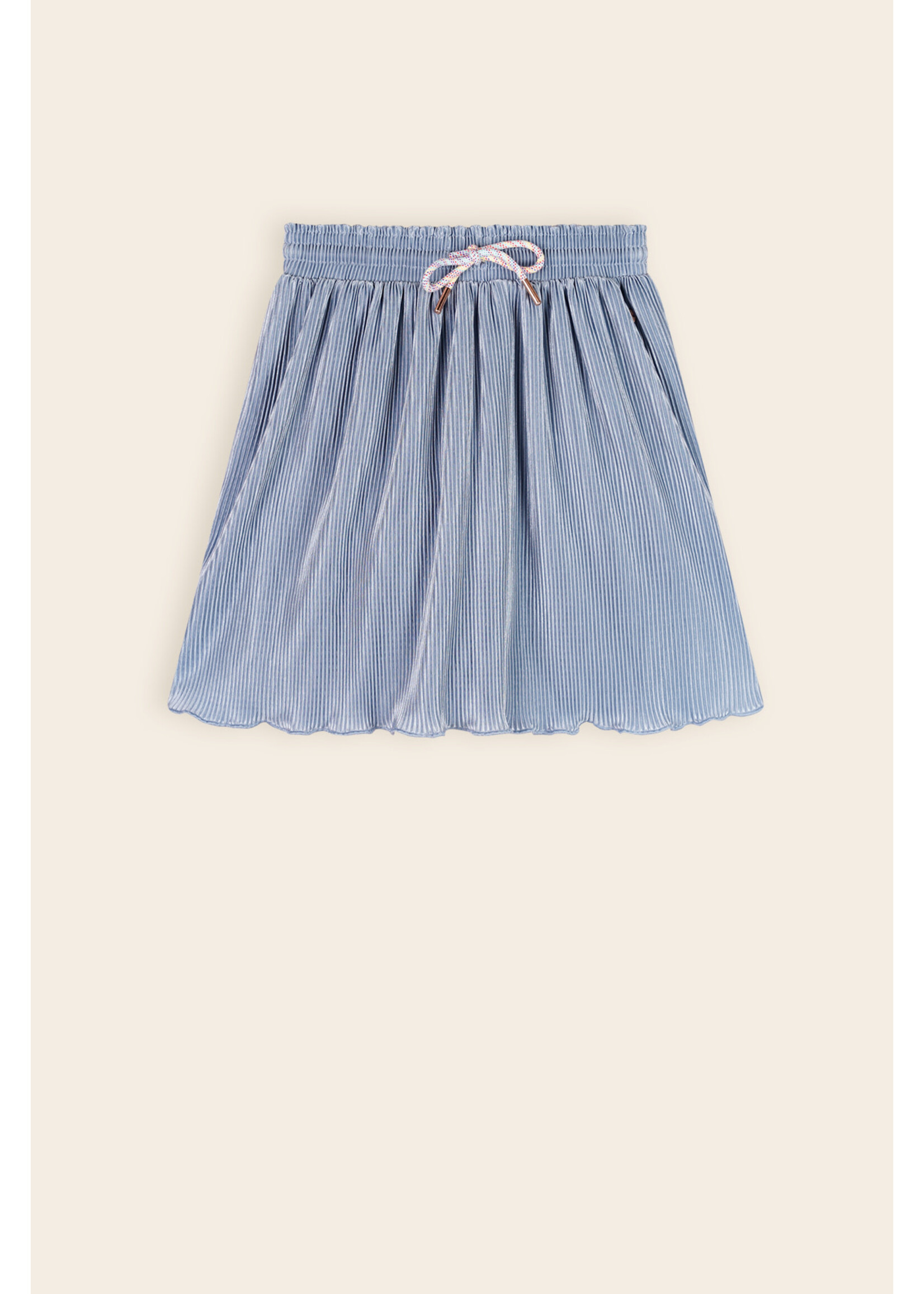 NoNo NoNo Norah Solid Plisee Skirt N502-5702 Vintage Denim