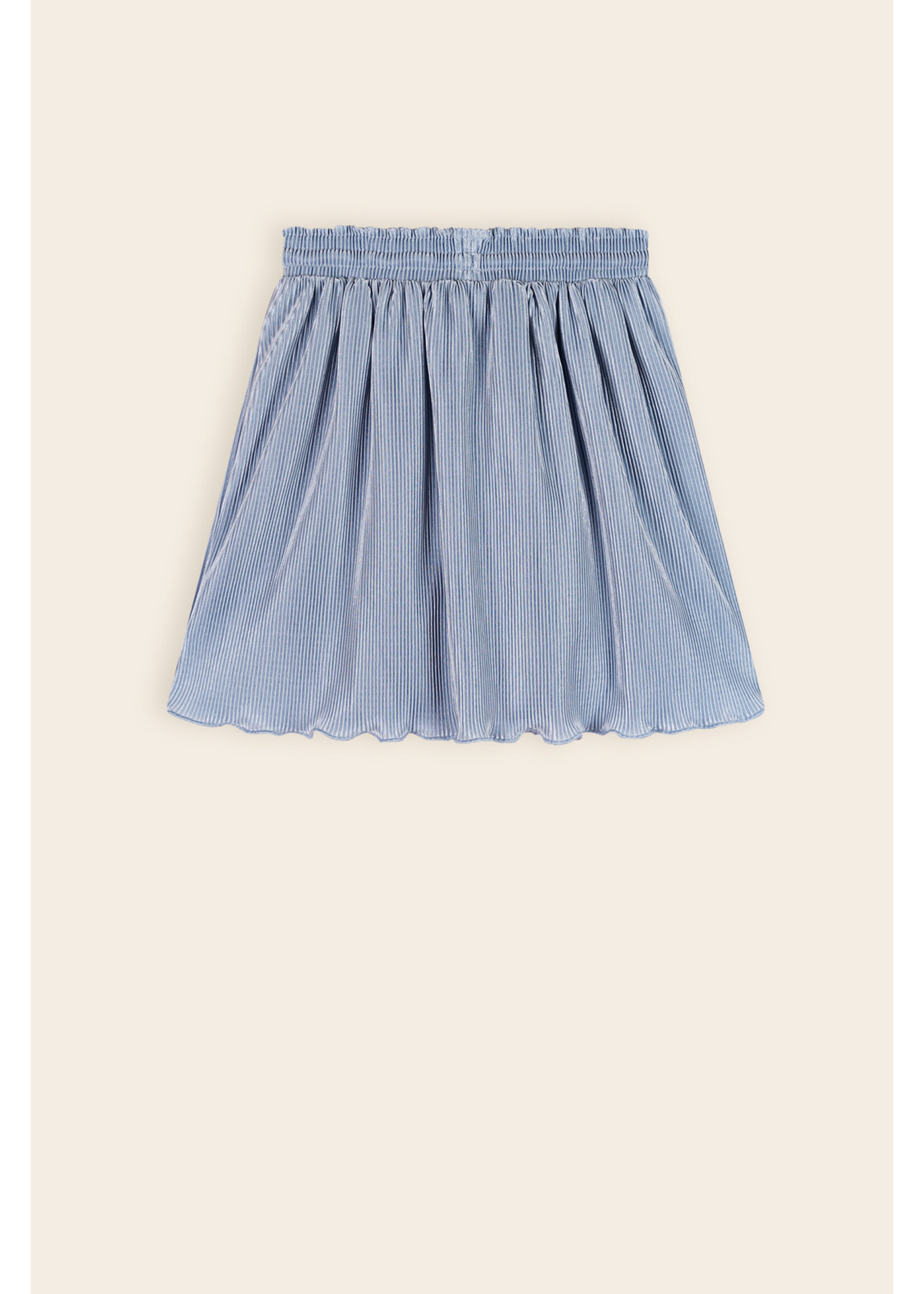 NoNo NoNo Norah Solid Plisee Skirt N502-5702 Vintage Denim