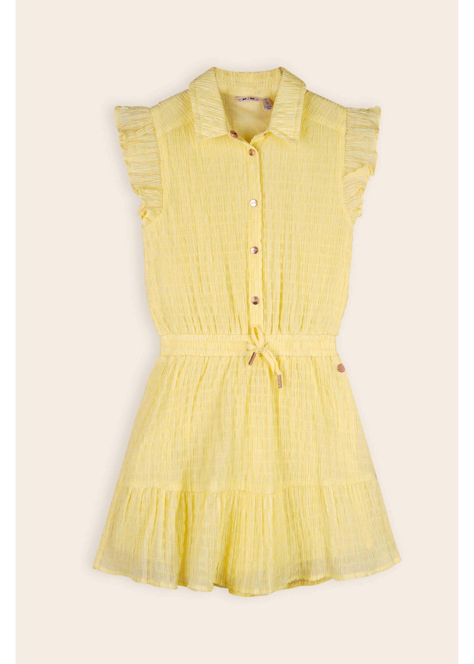 NoNo NoNo Minou Seersucker dress N502-5808 Lemon soda