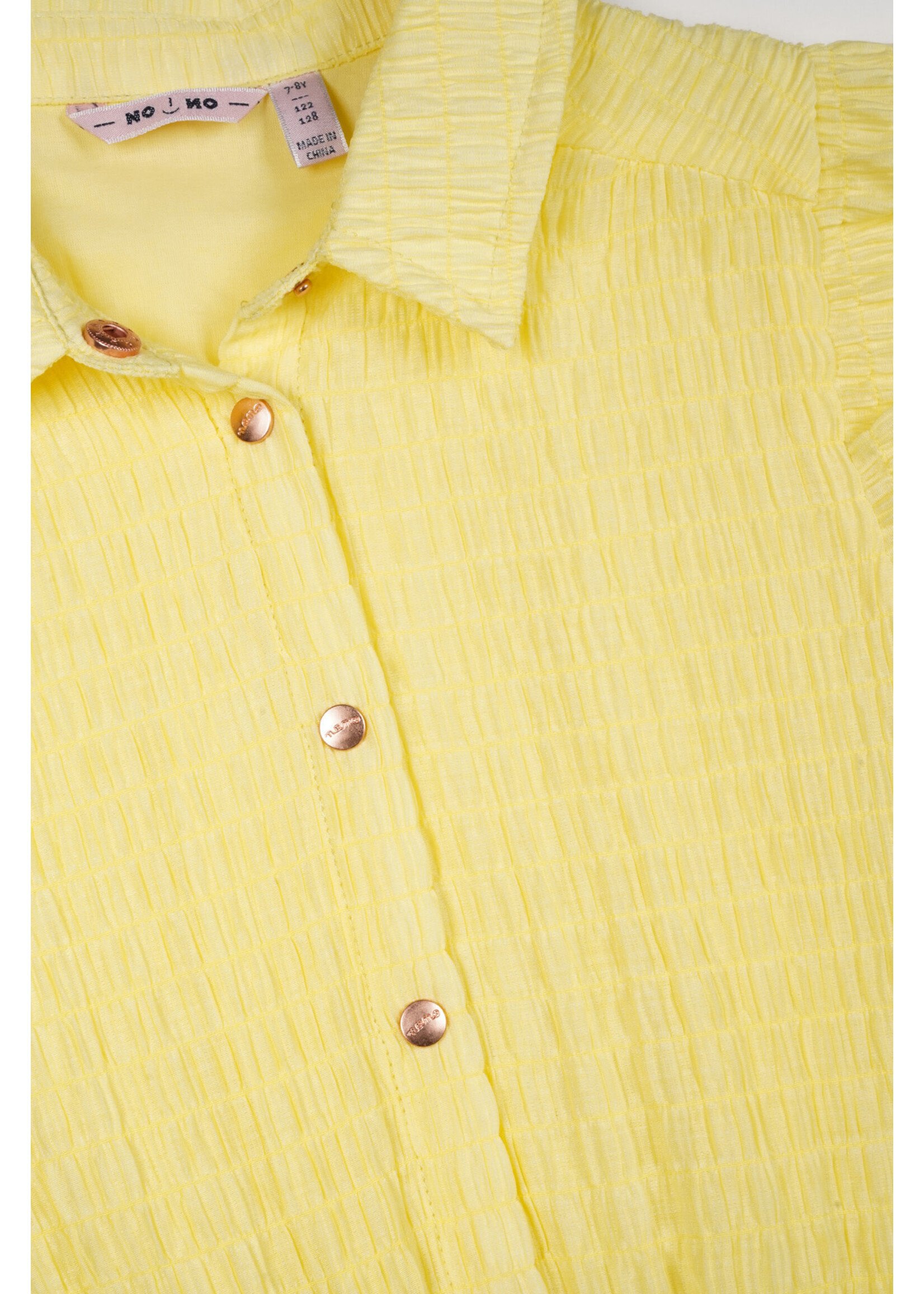 NoNo NoNo Minou Seersucker dress N502-5808 Lemon soda