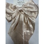 Siena Siena  strik satijn nude glitter groot