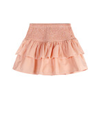 Nobell Nobell Nika striped smocked ruffle skirt Q503-3707 Melon