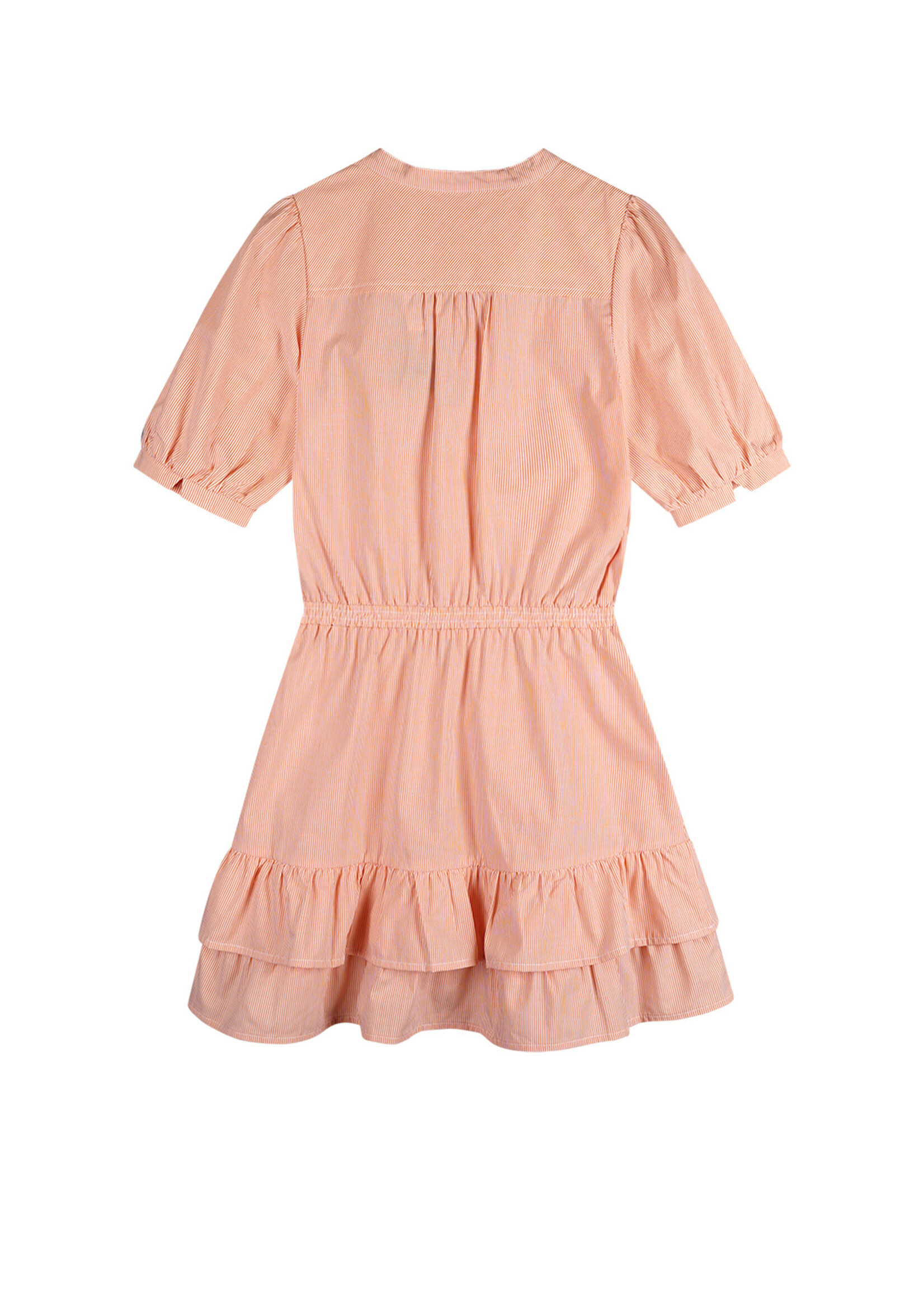 Nobell Nobell Sage Striped Poplin Dress S/SL Q503-3807 Melon