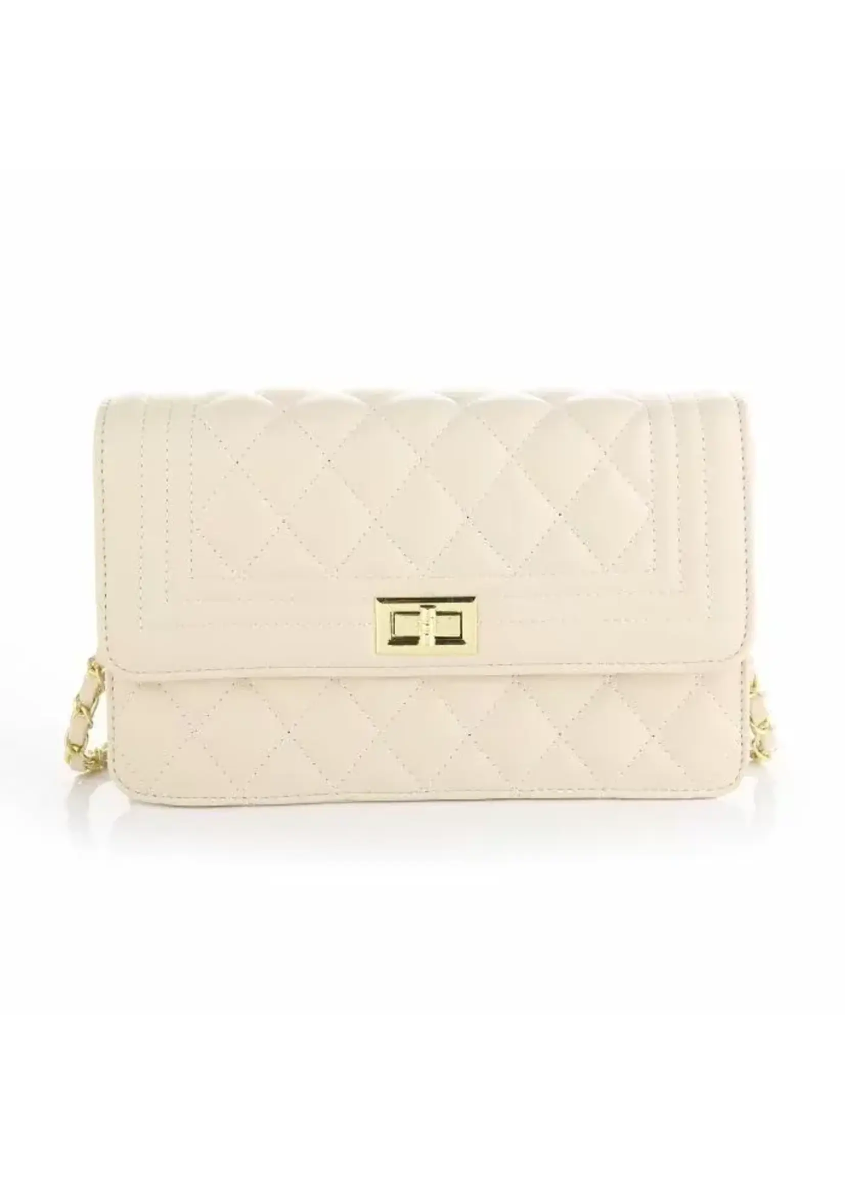 Tas Beige met goud slotje