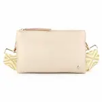 Tas beige met brede band extra hengsel