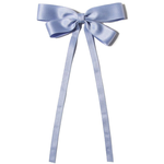 Haar knip licht blauw met linten