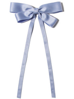 Haar knip licht blauw met linten