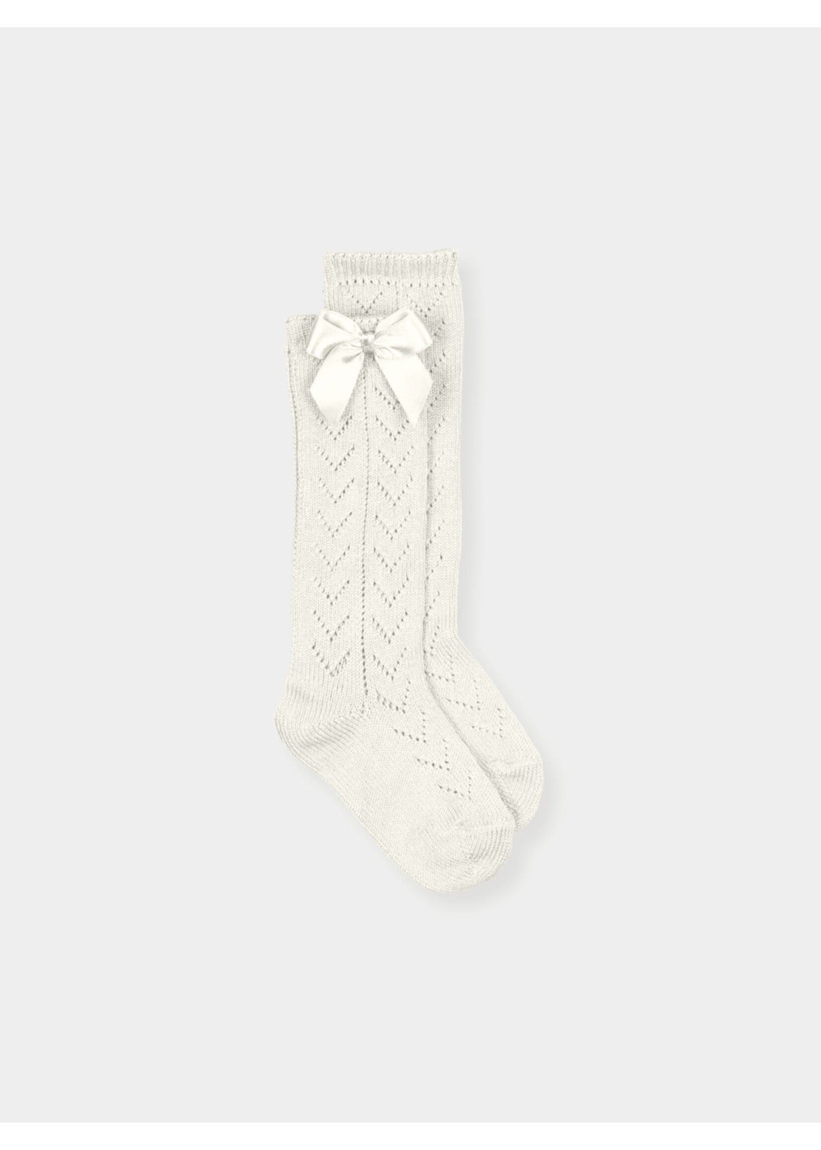 Mac Ilusion Mac Ilusion Calcetin 509-10172 Media Calada Con Lazo (Calados V) Crudo - 24