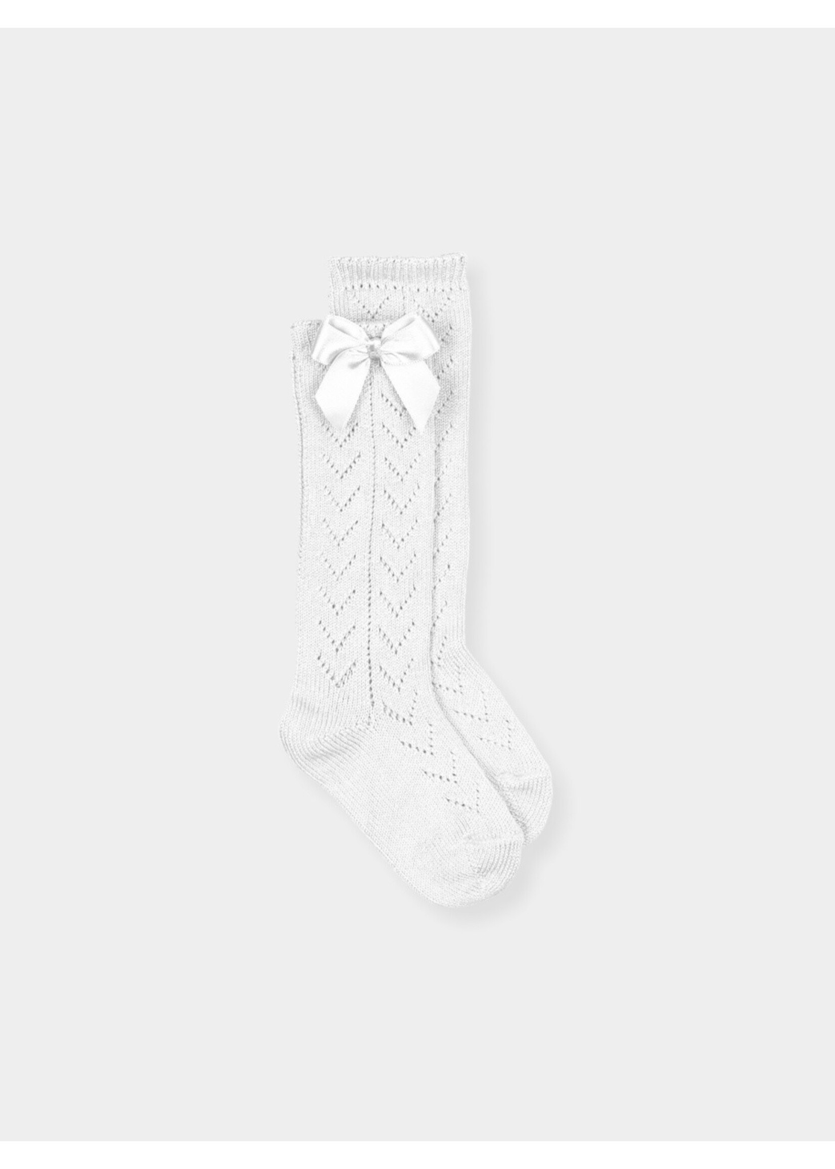 Mac Ilusion Mac Ilusion Calcetin 509-10172 Media Calada Con Lazo (Calados V) Blanco - 24
