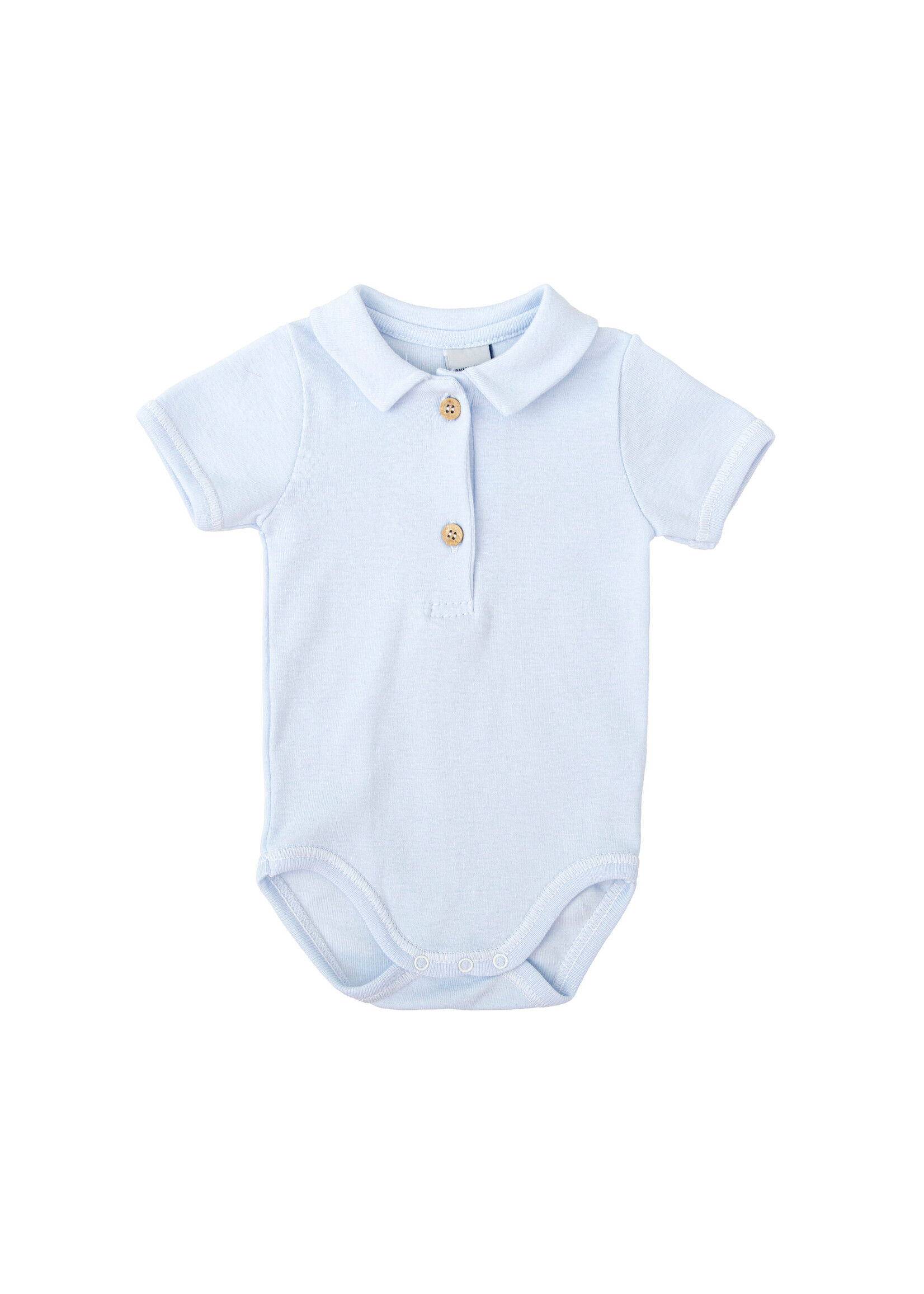 Babidu Babidu BODY MANGA CORTA CUELLO PICO TAPETA WHITE-1175