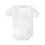 Babidu Babidu GIRLS 100%CO S/S BODYSUIT PLUMETTI BEIGE-1726