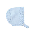Babidu Babidu UNISEX KNITTED 100% COTTON BONNET BLUE-9316