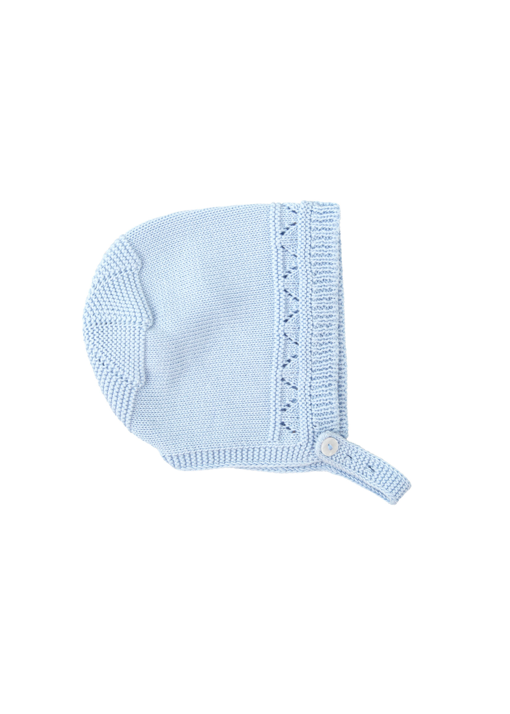 Babidu Babidu UNISEX KNITTED 100% COTTON BONNET BLUE-9316