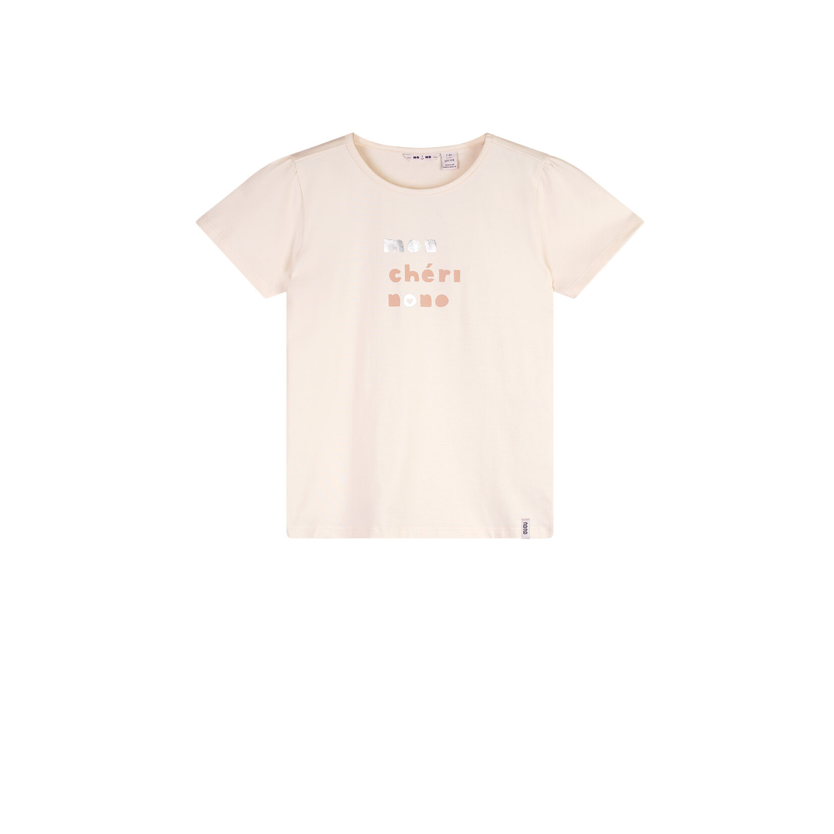 NoNo NoNo Kandy Mon Cheri tshirt s/sl N502-5400 Pearled Ivory