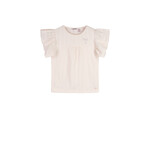 NoNo NoNo Kit Structured Jersey Top with fancy sleeves N503-5412 Pearled Ivory