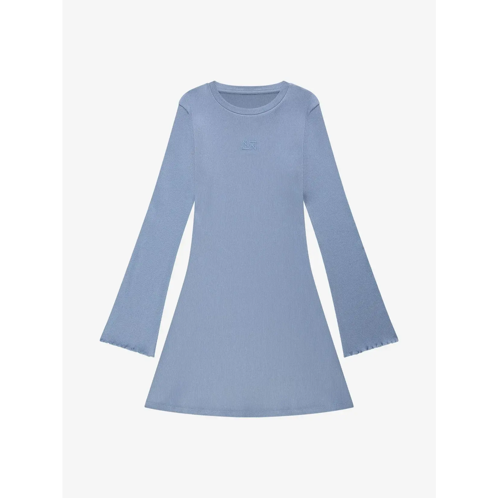 Nik&Nik Nik&Nik Sylvia Rib Dress Maya Blue G 5-344 2502