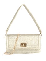 Tasje goud schoudertas met een gouden ketting