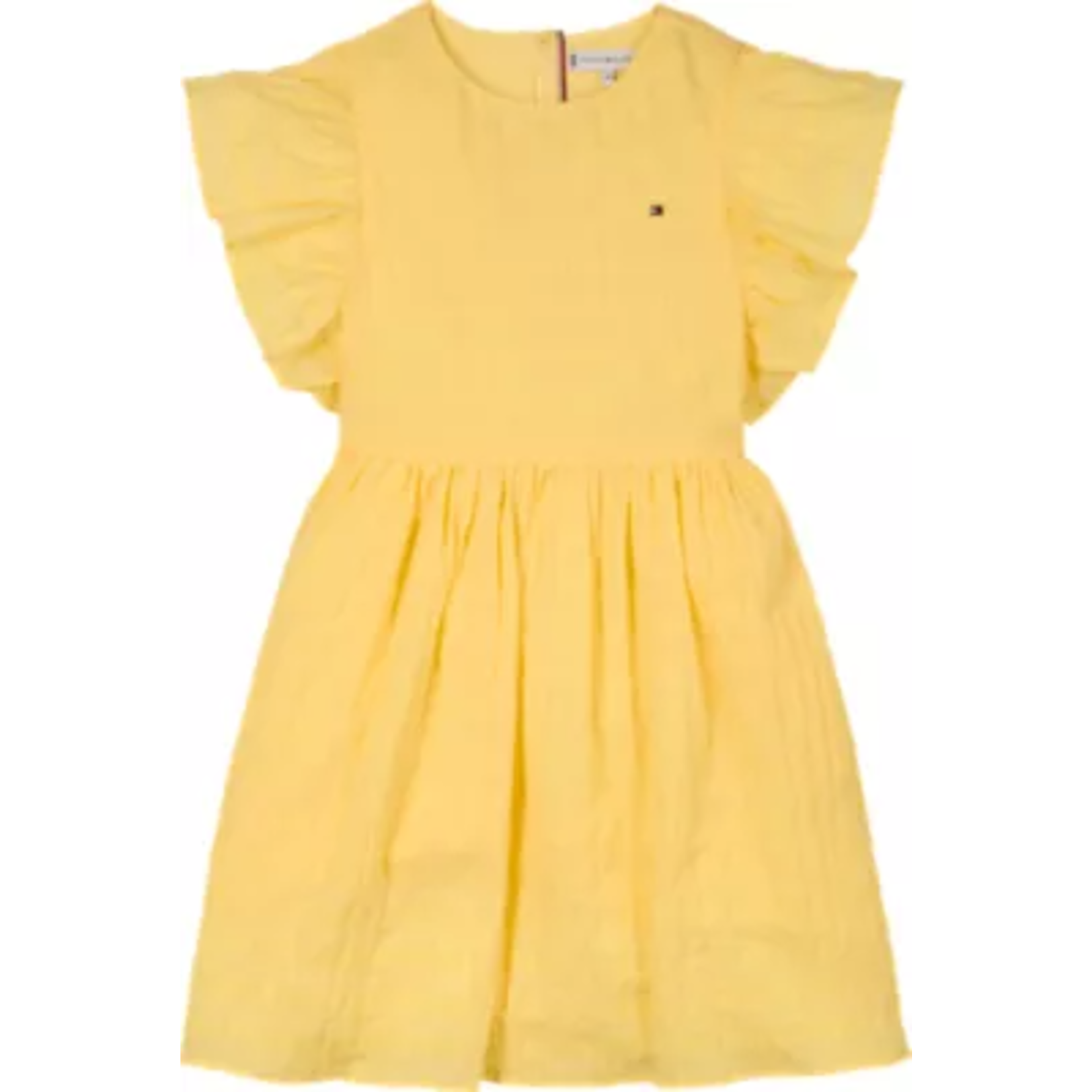 Tommy Hilfiger Tommy Hilfiger TEXTURED COTTON DRES, ZF0 KG0KG08472ZF0 Citronella