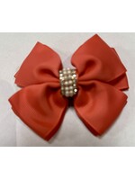 Prinsessefin Prinsessefin Bow satin  coral  pearl