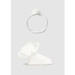 Mayoral Newborn Girl Headband /socks blanco  Set