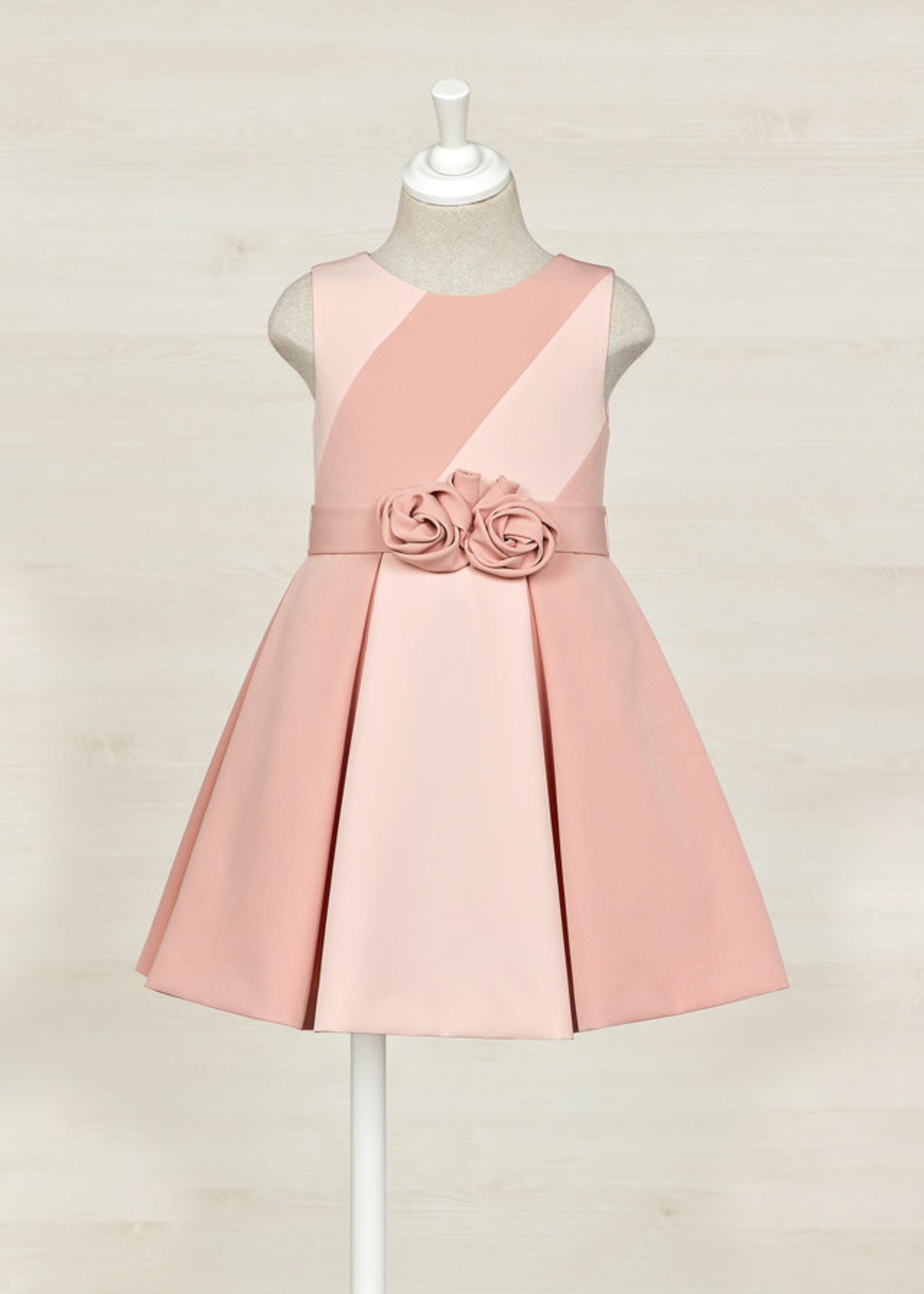 Abel & Lula Abel & Lula Combined crepe dress Rose - 23 05028