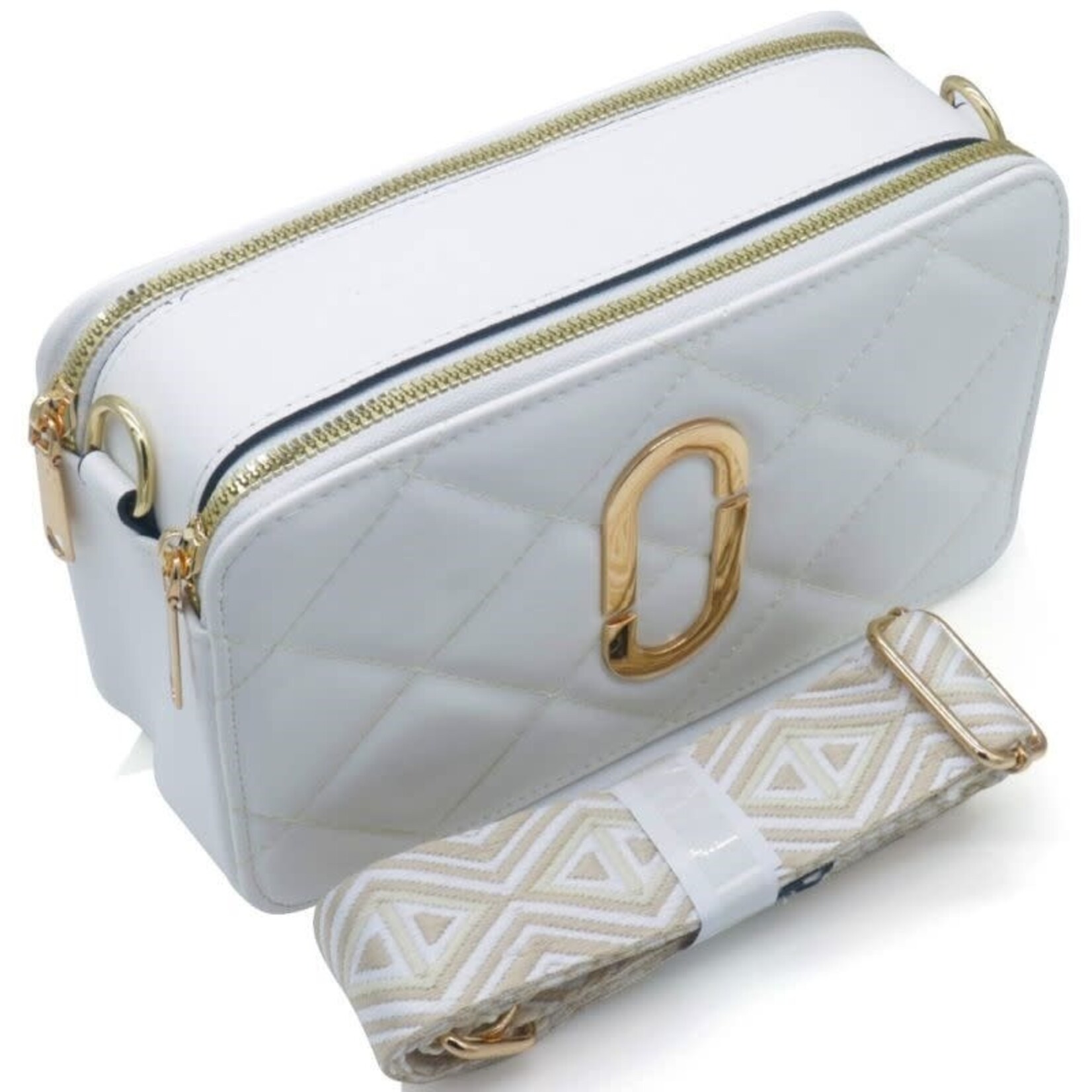 Tas off white  met goud  detail