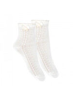 Condor Condor party Sokje off white 304 met strikje