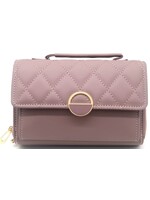 Tasje donker oud rose met breed hengsel