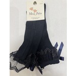 Meia Pata Meia Pata Perle Kneesocks With Tule and Satin Bow Back 14 Navy Blue
